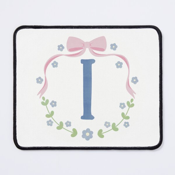 Item preview, I Initial Flowers and Bows Watercolour Wreath designed and sold by winterpumpkin.