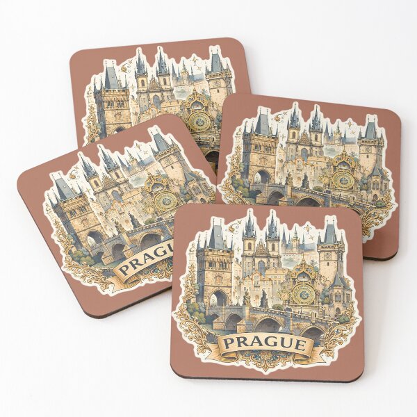 Item preview, Prague Vintage Travel Sticker designed and sold by Alice Cristalis.