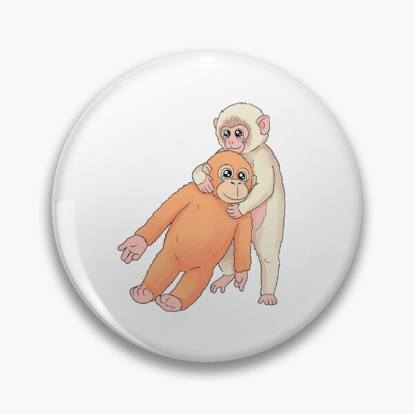 Item preview, Punch Monkey Hugging Plush Friend designed and sold by Vibe-Vortex.