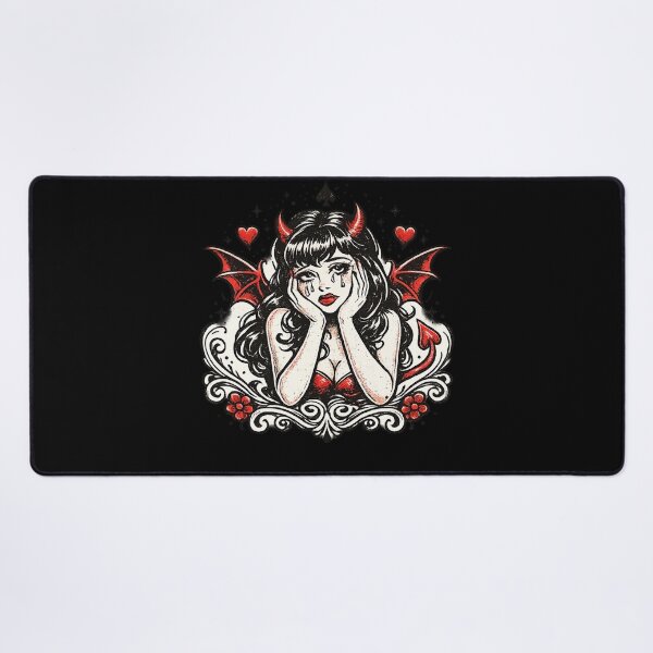 Item preview, Devil Pinup Girl designed and sold by FrictionMaxxing.
