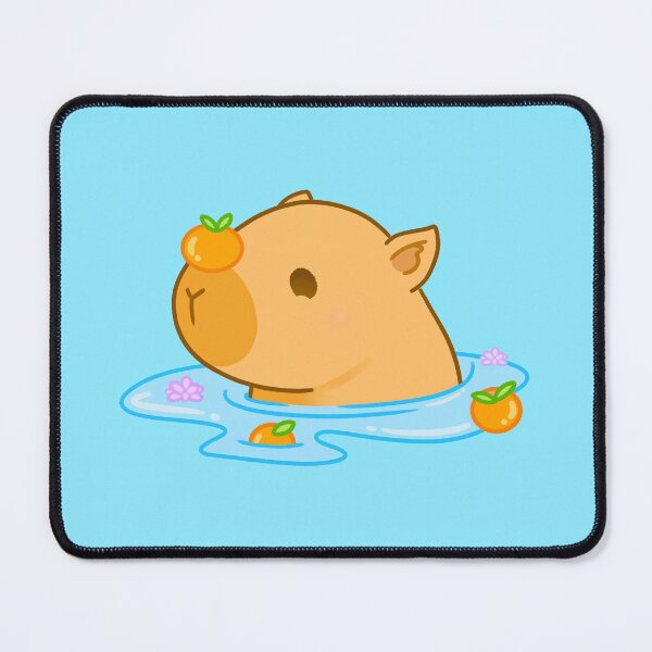 Item preview, capybara swimming designed and sold by viyaura.