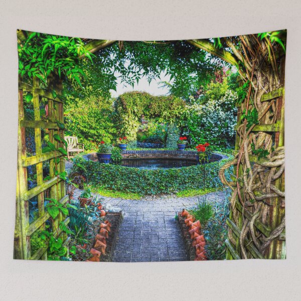 Item preview, English Country Garden Archway and Pond designed and sold by Paul Thompson Photography.