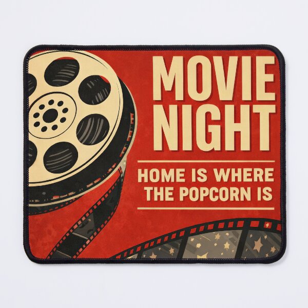 Item preview, Retro Movie Night Film Reel Cinema Vintage Poster designed and sold by Cine8.