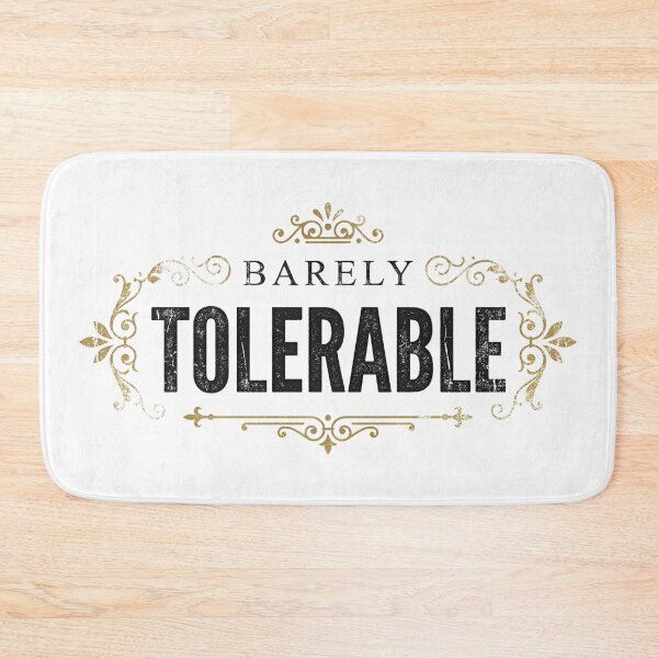 Item preview, Barely Tolerable Mr Darcy Quote Pride and Prejudice designed and sold by Fenay Designs.