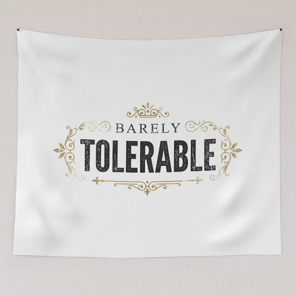 Item preview, Barely Tolerable Mr Darcy Quote Pride and Prejudice designed and sold by Fenay Designs.