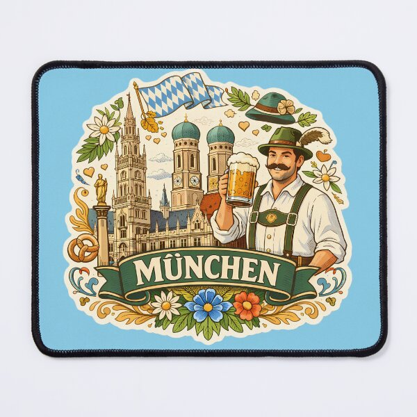 Item preview, München Oktoberfest Party Sticker designed and sold by Alice Cristalis.
