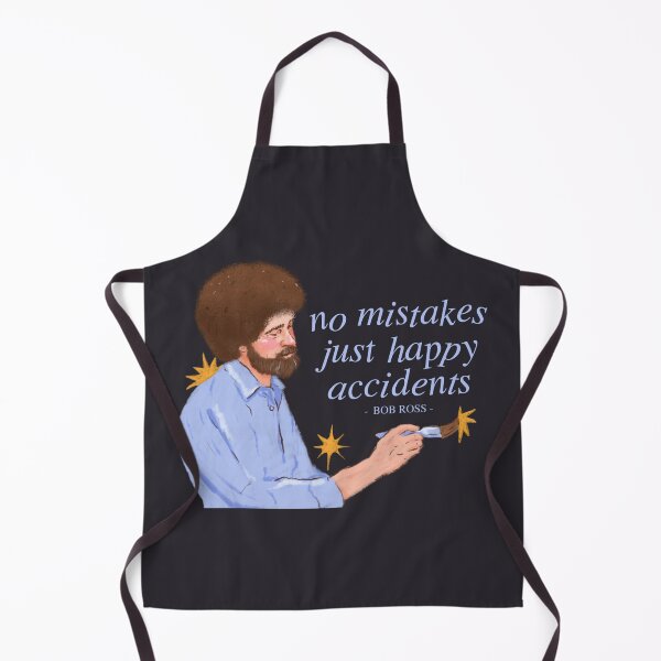 Item preview, Bob Ross - No Mistakes Just Happy Acciddednts Quote designed and sold by StudioKitti.