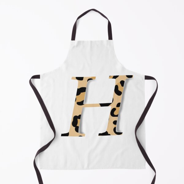 Item preview, Letter H with Leopard Pattern designed and sold by LilasStyle.