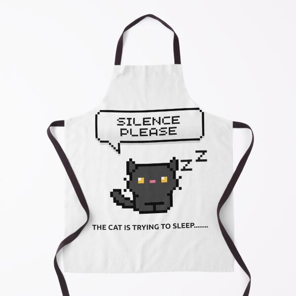 Item preview, Silence Please Cute Pixel Art Sleeping Cat designed and sold by Tamer ⭐⭐⭐⭐⭐.