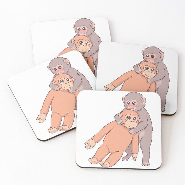 Item preview, Punch Monkey Hugging Plush Emotional Support designed and sold by Vibe-Vortex.