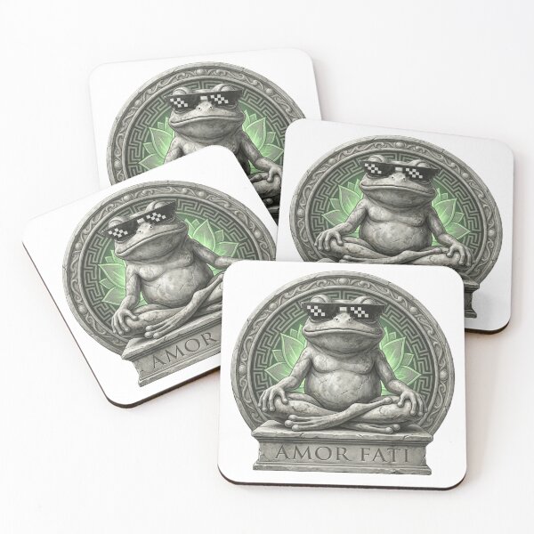 Item preview, Stoic Frog Statue - Amor Fati Edition designed and sold by FrogAndFlow.