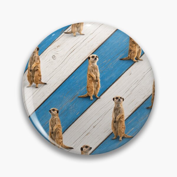 Item preview, Meerkat Pattern | Cute Meerkat Repeat Pattern | Blue Striped Animal Design designed and sold by chihuahuashower.
