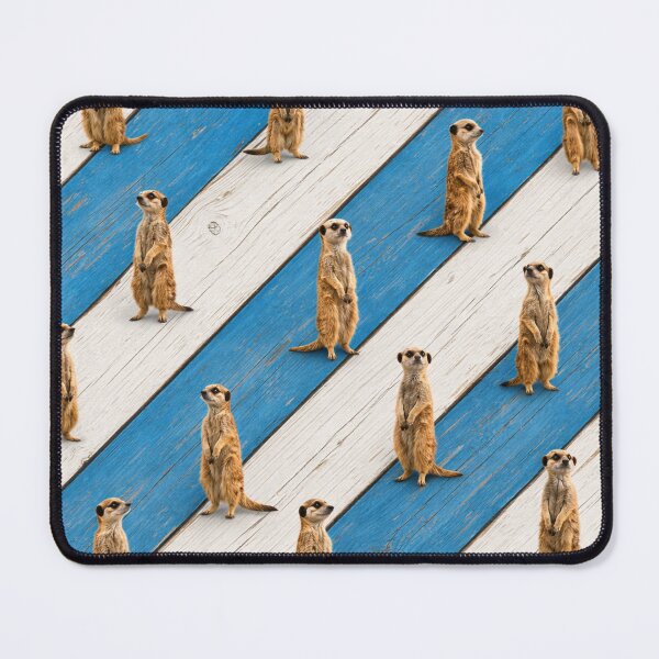 Item preview, Meerkat Pattern | Cute Meerkat Repeat Pattern | Blue Striped Animal Design designed and sold by chihuahuashower.