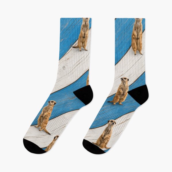 Item preview, Meerkat Pattern | Cute Meerkat Repeat Pattern | Blue Striped Animal Design designed and sold by chihuahuashower.