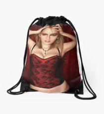 Red Corset Drawstring Bag