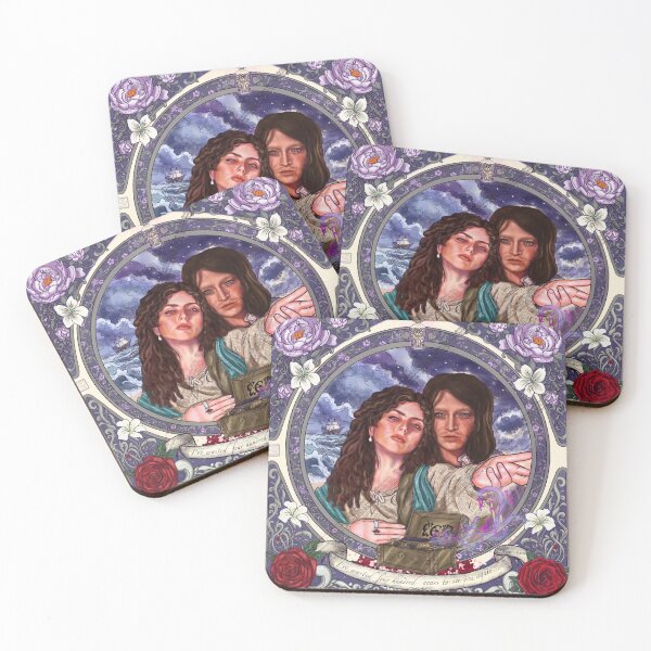 Item preview, Gothic Vampire Lovers – Dark Fantasy Romantic Portrait designed and sold by Lavanderlane.