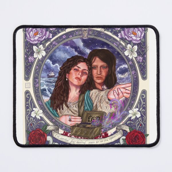Item preview, Gothic Vampire Lovers – Dark Fantasy Romantic Portrait designed and sold by Lavanderlane.