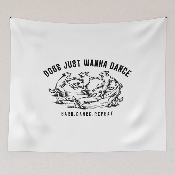 Item preview, Dancing Dogs Vintage Illustration designed and sold by Othala888.
