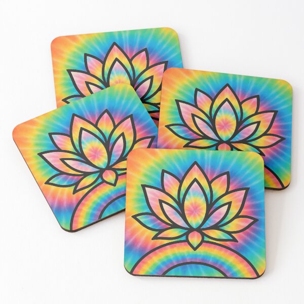 Artikelvorschau, Spirituelles Design der Regenbogen-Lotusblume entworfen und verkauft von bloomandbeads.eu.