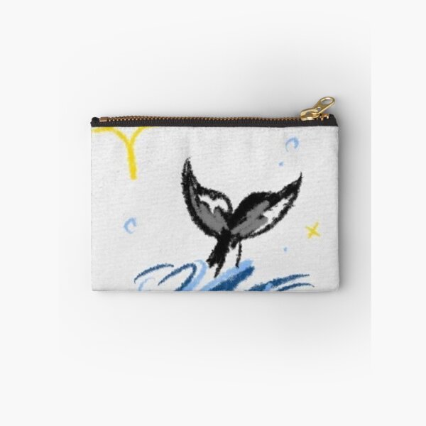 Item preview, Whale Tail in the Ocean – Cute Watercolor Marine Illustration designed and sold by ForestHorizon.