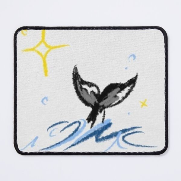 Item preview, Whale Tail in the Ocean – Cute Watercolor Marine Illustration designed and sold by ForestHorizon.
