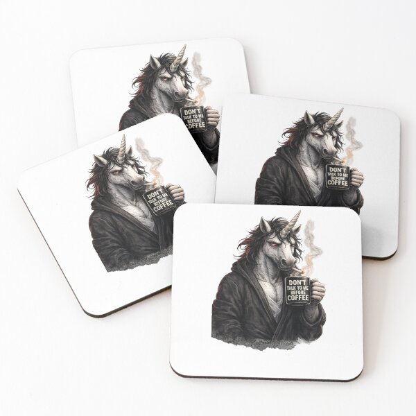 Item preview, Grumpy Coffee Unicorn – Funny Sarcastic Unicorn Design designed and sold by UnglaublichGut.