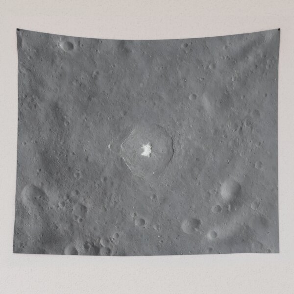 Item preview, Ceres Dwarf Planet Crater Surface Aerial View designed and sold by PandaTShirtShop.