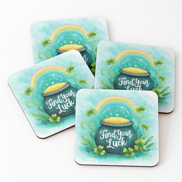Item preview, Find your luck – magical St Patrick’s Day pot of gold designed and sold by olenapetol.