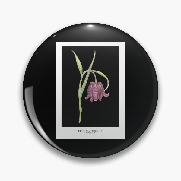 Item preview, Snake’s Head Fritillary Botanical Illustration – Fritillaria meleagris | Vintage Witchy Botanical Art (black) designed and sold by paintingbetween.