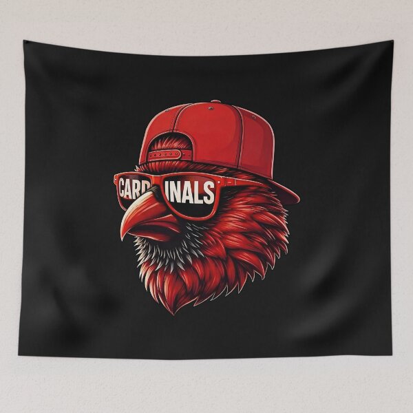 Item preview, Cool Red Bird Portrait Backward Cap Sunglasses Urban Gifts For Men Women Kids boy girl designed and sold by ArmyAbodo.