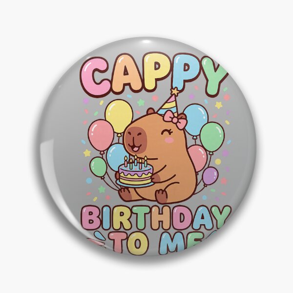 Item preview, Cappy Birthday Capybara Birthday to Me designed and sold by mjohnson9.
