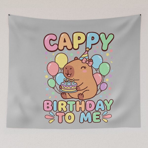 Item preview, Cappy Birthday Capybara Birthday to Me designed and sold by mjohnson9.