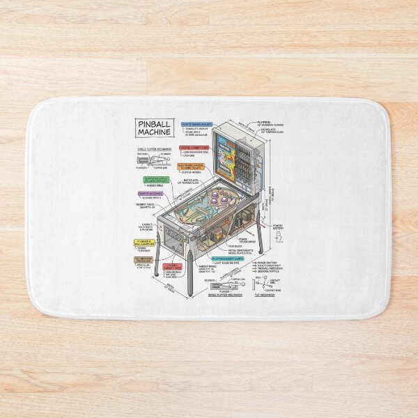 Item preview, Pinball Machine - Isometric Technical Engineering Drawing designed and sold by Rhu Creations.