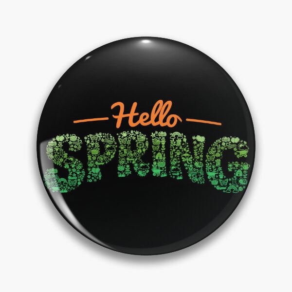 Item preview, Hello Spring Nature Doodle Lettering  designed and sold by sachpica.