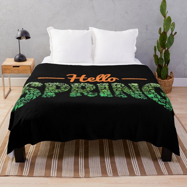 Item preview, Hello Spring Nature Doodle Lettering designed and sold by sachpica.