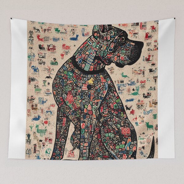 Item preview, Colorful Abstract Cane Corso designed and sold by lautir.