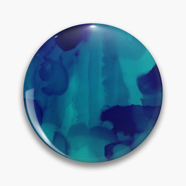 Item preview, Deep Blue Teal Abstract Watercolour |  Ocean Inspired Artwork designed and sold by Brightful Creations .
