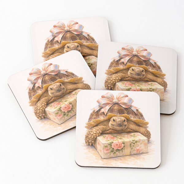 Item preview, Happy Birthday Rose Watercolor Sulcata tortoise present designed and sold by Sulcata Studio.