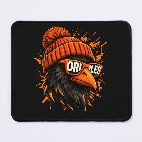 Item preview, Cool Orange Black Bird Portrait Winter Beanie Sunglasses Urban Gifts For Men Women Kids boy girl designed and sold by ArmyAbodo.