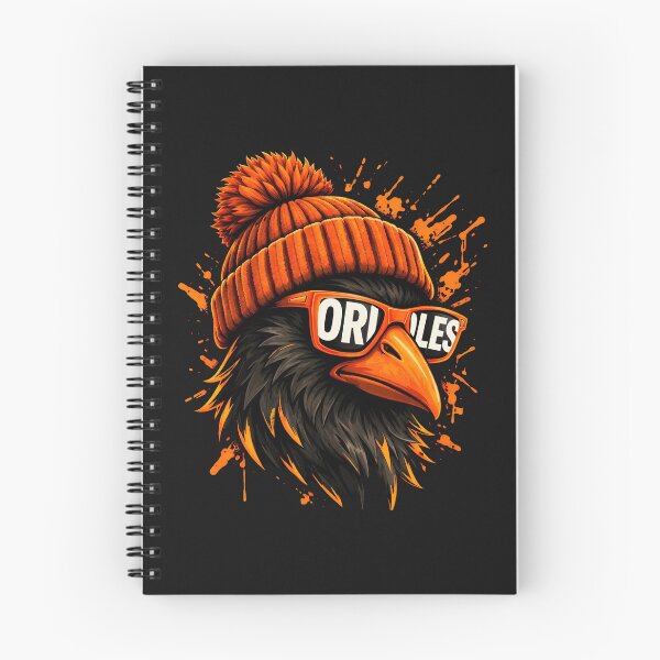 Item preview, Gorro de invierno con gafas de sol y retrato de pájaro negro y naranja, ideal como regalo urbano para hombres, mujeres, niños y niñas. designed and sold by ArmyAbodo.