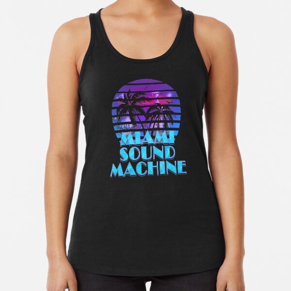 miami sound machine Racerback Tank Top
