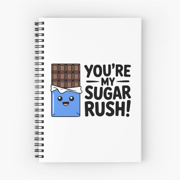 Item preview, You're My Sugar Rush! Cute Kawaii Chocolate Bar Love Pun designed and sold by PMCreative.