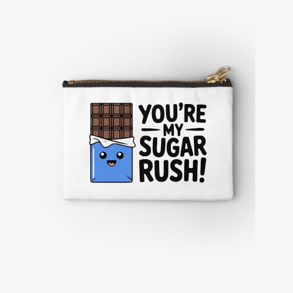 Item preview, You're My Sugar Rush! Cute Kawaii Chocolate Bar Love Pun designed and sold by PMCreative.