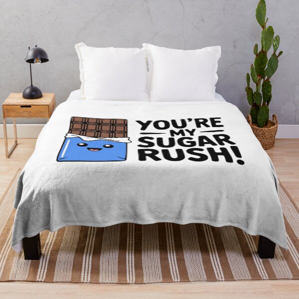 Item preview, You're My Sugar Rush! Cute Kawaii Chocolate Bar Love Pun designed and sold by PMCreative.