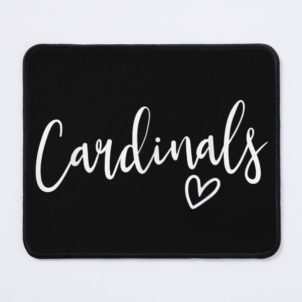 Item preview, Cute Cardinals Script Typography Heart Graphic Minimalist White Cursive Lettering designed and sold by KistanosMeka.