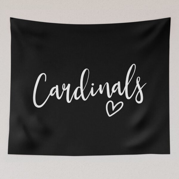 Item preview, Cute Cardinals Script Typography Heart Graphic Minimalist White Cursive Lettering designed and sold by KistanosMeka.