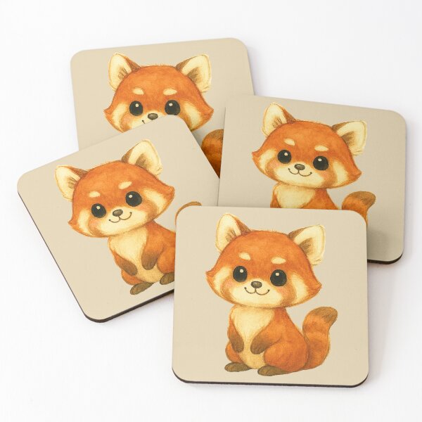 Item preview, Enchanted Forest Red Panda (Ailurus fulgens) – Whimsical Wildlife Art Print designed and sold by FreiherrPK.