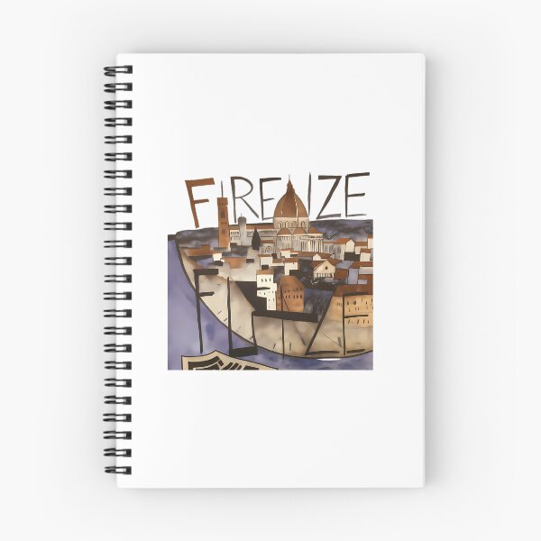 Item preview, Colorful Cubist Florence Skyline Illustration designed and sold by RepeatNoProblem.