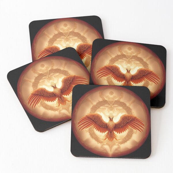 Item preview, Fire Phoenix on a Dark Background designed and sold by IZZO CREATIVE STUDIO.