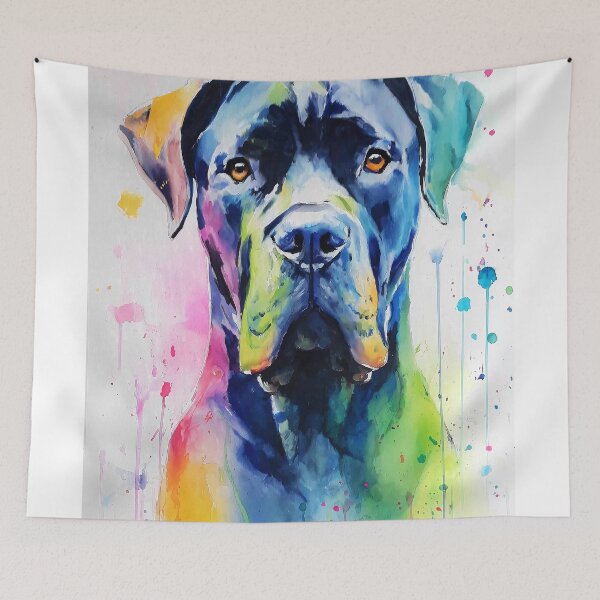 Item preview, Cane Corso watercolor Portrait designed and sold by lautir.